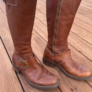 Timberland Brown Leather Heeled Boots